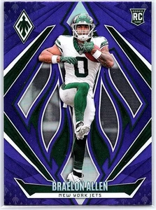 2024 Panini Phoenix Braelon Allen Purple Prizm RC #161 Jets - Picture 1 of 10