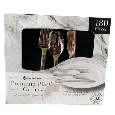Member's Mark Premium Silver-Look Cutlery Combo,180 ct. - Image 1 of 2