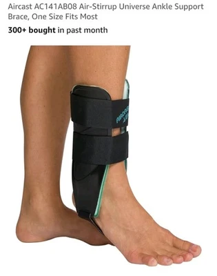 Aircast AC141AB08-Air Stirrup Universal Ankle Support Brace-1 Sz Fits Most-NEW - Image 1 of 4