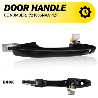 Manija de puerta exterior negra imprimada del lado del conductor delantero para Honda Civic 2006-2011 Foto 1 de 4