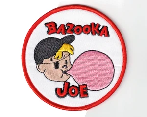 Bazooka Joe Bubble Gum Premium 3x3in Embroidered Iron-on Patch - Picture 1 of 2