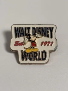 Prendedor Parques Disney WDW Walt Disney World Est. Mickey Mouse 1971 - esmalte agrietado - Imagen 1 de 7