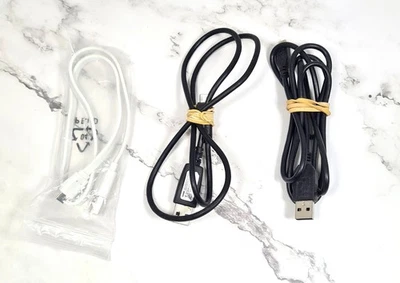 3 x Varios cables de carga de sincronización de datos micro USB para Samsung Android Foto 1 de 4