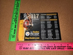 2017 Pittsburgh Steelers Magnetic Schedule 7”x 5” inch - Picture 1 of 13