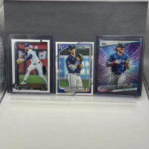 Lot of (3) Bobby Witt Jr. 2024 2025 Bowman Topps Ref #SMLB-17 #59 #100 Royals - Picture 1 of 20