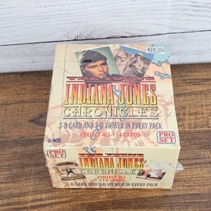 '92 Young Indiana Jones Chronicles Pro Set Trading Cards Box Sealed Imperfectbox - Bild 1 von 11