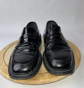 GUCCI Men’s Loafer Dress shoes size 42 D 9 dress leather Black - Picture 1 of 9