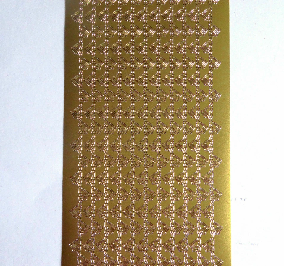 Sticker Klebesticker Bordüren Weihnachten Sterne Kerzen Ornamente gold silber - Bild 1 von 1