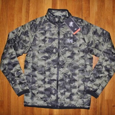 Chaqueta de Plumón Mountain Hardwear Summiter Para Hombres S OM2991-333 Ejército Ligero Camuflada Nueva Foto 1 de 4