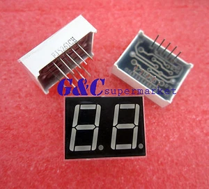 10PCS 0.56 Inch 2 Digit 7 Segment Common Cathode Red Led Display - Picture 1 of 1