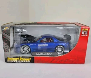 Jada Toys Import Racer Mazda RX-7 azul JDM 1:24 fundido a presión 2003 nuevo en caja nuevo - Imagen 1 de 18