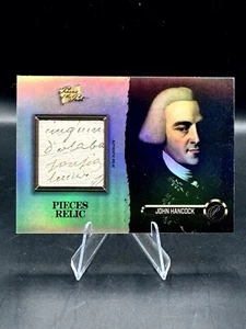 JOHN HANCOCK PIECES OF THE PAST PRES HAND WRITTEN RELIC #97 - Picture 1 of 2