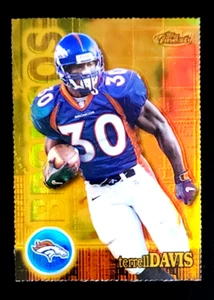 RARO 2000 Topps Finest #43 Terrell Davis BRONCOS RB HOFer #d/300 refractor de oro - Imagen 1 de 2