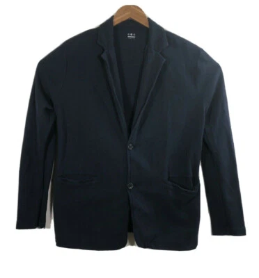 Cárdigan tejido azul ThreeDots para mujer talla L frontal 2 botones suéter chaqueta Foto 1 de 4