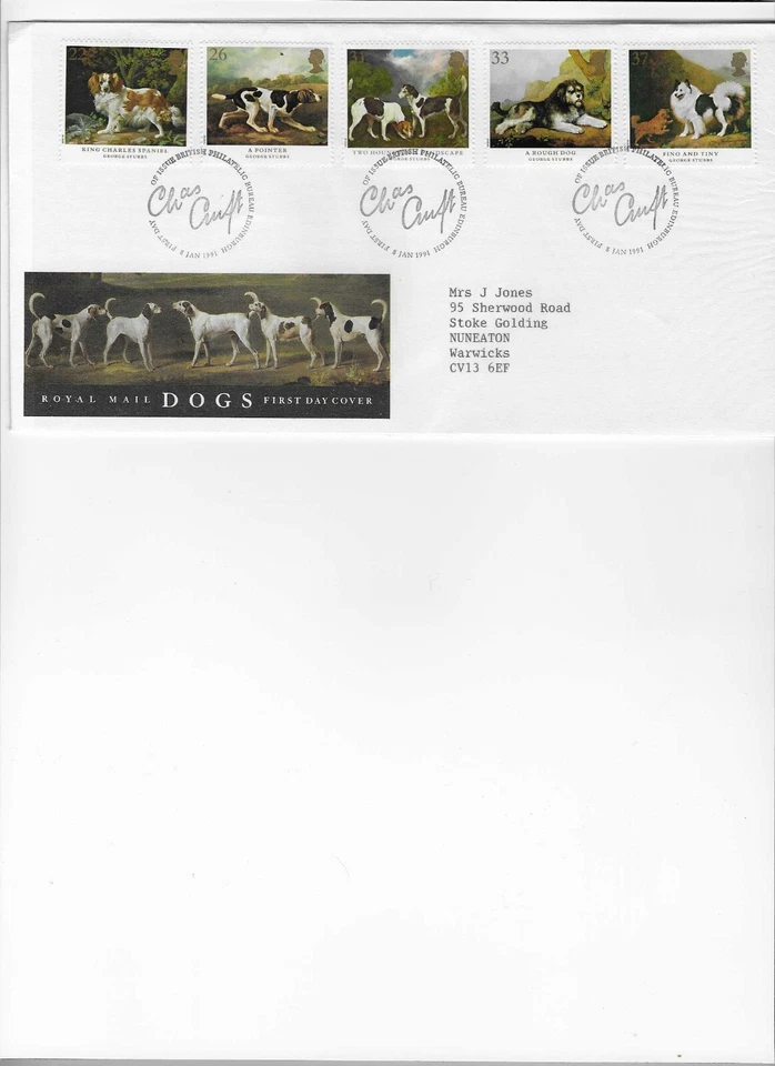 GB Comm/FDC  - Dogs - Edinburgh - 1991 (RM106) - Image 1 of 1