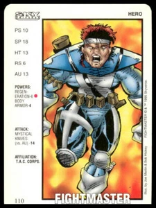 RARE 1995 Caliber Games Power Cardz #110 Fightmaster Hero Skyverse CCG Card - Bild 1 von 2