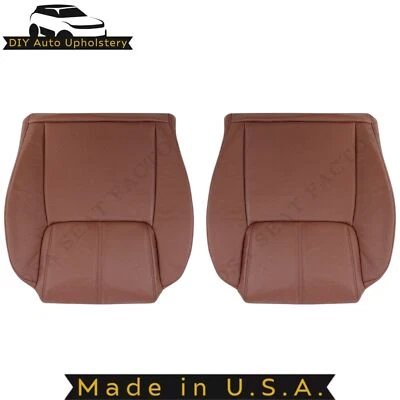 Cubiertas de asiento inferiores de cuero genuino marrón sillín para Jeep Commander XK 2006-2010 Foto 1 de 4