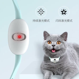 Collar Luz LED Juguetes Láser Interactivo Gatos Perros Mascotas Electrónico Recargable, - Imagen 1 de 10