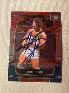 WWE RICK BOOGS Signed Card Raw Smackdown - Picture 1 of 1