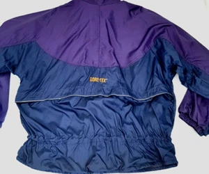 VTG Gore-Tex IN SPORT For Womens Size M Purple Jacket Windbreaker Full Zip Nylon - Picture 1 of 11