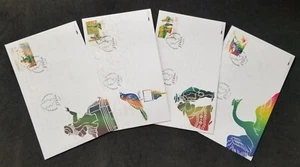 [SJ] Denmark Famous Danes Hans Christian Andersen 2012 Fairy Tales Swan (FDC set - Picture 1 of 5