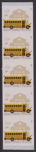 US 5741 School Bus additional ounce rate coil strip 5 MNH 2023 - Picture 1 of 1