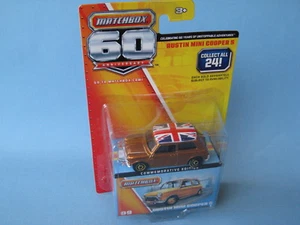 Matchbox 60th Anniversary 1964 Austin Mini Cooper S Gold Body Spielzeug Modellauto 60mm - Bild 1 von 1