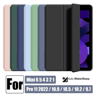 Smart Case für iPad Air 4/5th 5/6/7/8/9/10th Gen Pro 11 Tasche Schutz Hülle Etui - Bild 1 von 4