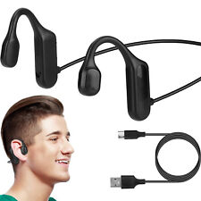V5.1 Wireless Bone Conduction Headphone Open Ear Headset w/ Mic IPX5 Sweatproof