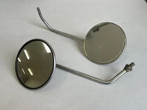 2 Vintage Motorcycle Chrome Mirrors Toyo Suzuki SideJapan Japanese Old School - Picture 1 of 15