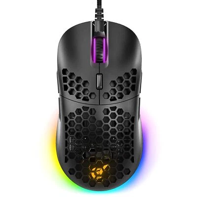 Gram DIY Honeycomb Shell Wired RGB Gaming Mouse PC Gaming Mouse with 9 Button... - Image 1 of 4