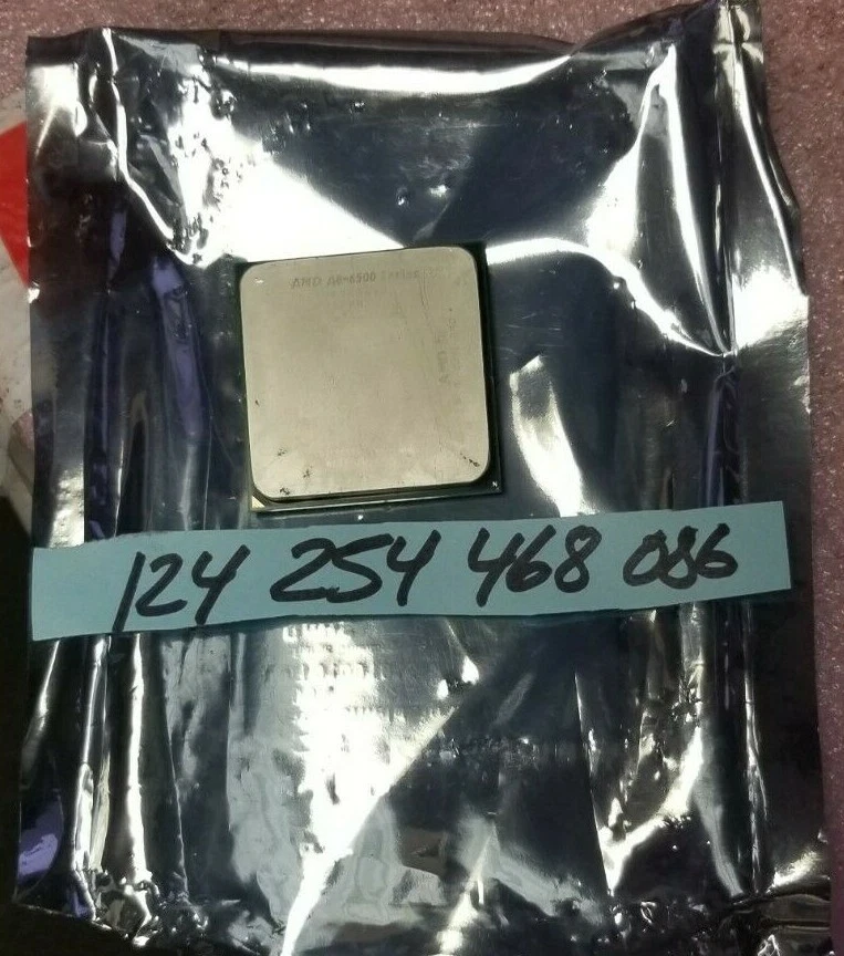 AMD A8-6500 AD650B0KA44HL 3.5GHz QUAD CORE CPU FM2 PROCESSOR  - Image 1 of 1