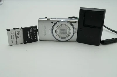 CANON IXUS 155 Digitalkamera 20 MP, silber - akzeptabler Zustand Kratzer - Bild 1 von 4