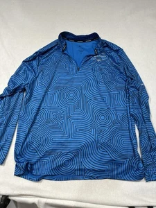Nike Running Element Sport & Sanctuary Club 1/4 Zip Shirt Mens XL Dri-Fit Blue - Picture 1 of 7