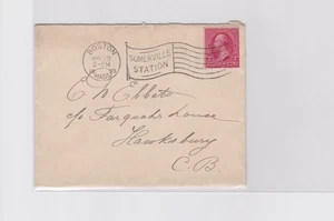 Boston MA cover to Hawksbury Nova Scotia 1899 A s0b - Imagen 1 de 2