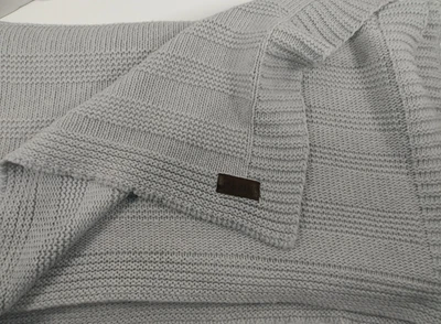 14th & Pine Knit Throw Blanket Gray Size: 50x62 Inches - Image 1 of 4