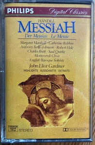 1983 PHILIPS CASSETTE TAPE HANDEL MESSIAH HIGHLIGHTS JOHN ELIOT GARDINER 4122674 - Picture 1 of 1