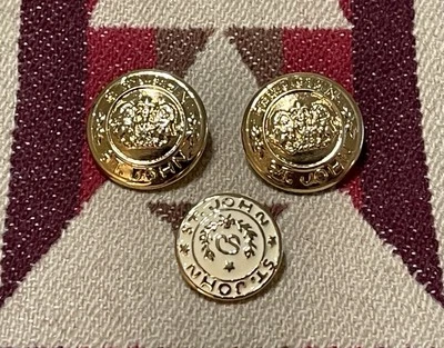 St. John Knits Lot of 3 Gold Enamel Buttons Replacement Repairs T26 - Image 1 of 4