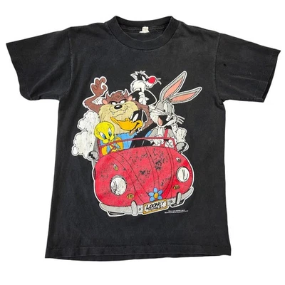 Vintage 1994 Looney Tunes Shirt Taz Bugs Sylvester Tweety Marvin Single Stitch - Image 1 of 4