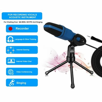 Condenser Recording Studio Audio Microphone Omnidirectional Mic fit for PC Phone - Image 1 of 4