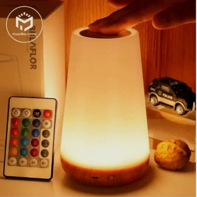 13 Color Changing Night Light RGB Remote Control Touch Dimmable Lamp Portable - Image 1 of 4