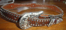 Rhinestones Belt Western Cowgirl Diamond Studded Belt Bling Women's Medium