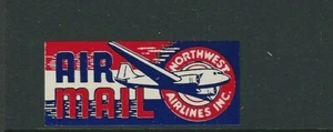 Estados Unidos Northwest Aerolíneas Correo Aéreo Etiqueta VF MNH Cenicienta - Imagen 1 de 1