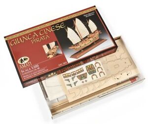 Amati Chinese Pirate Junk 1:100 Scale - Wooden Model Boat Kit 