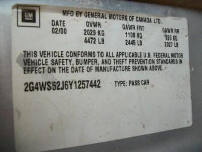 Used Automatic Transmission Assembly fits: 2000 Buick Century AT 3.1 Grade A - Image 1 of 4