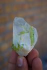 Green Tourmaline crystal with Quartz from Chapu  mines Pakistan
