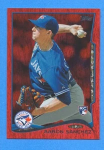 2014 Topps Update Red Hot Foil #US240 Aaron Sanchez Blue Jays - Picture 1 of 1