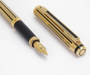 CROSS SIGNATURE BARLEYCORN & GOLDRAND FÜLLFEDERHALTER - NiB 18K - Bild 1 von 9