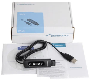 Plantronics DA45 Son Carte 77559-41 Usb-To-Qd Audio Processeur Adaptateur Câble - Photo 1/2