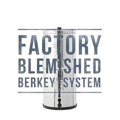 Big Berkey Water Filter w/ 2 Black Berkey Elements - Factory Blemished - NEW - Image 1 of 4